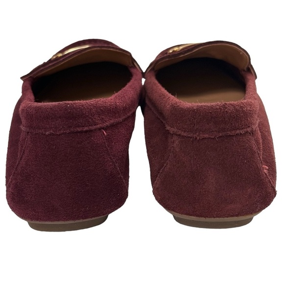 NWT Calvin Klein Lunasi Suede Leather Loafers Dark Cranberry size 8.5 - Picture 11 of 13